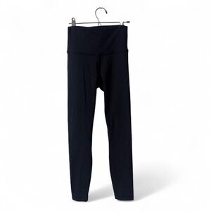 Lululemon High Rise Black Leggings, Size 4 Yoga Athleisure Gym Fit Work Out